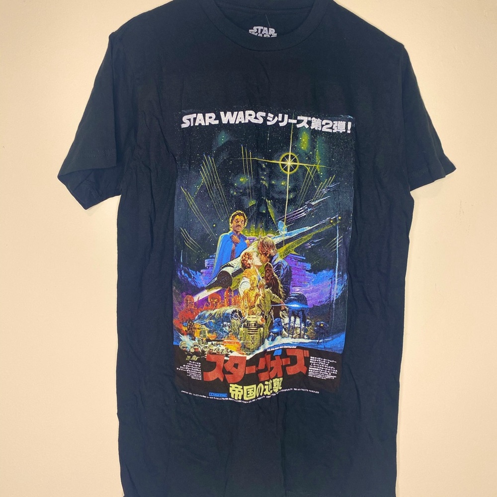 Star Wars Black tee t-shirt Disney Small NWT